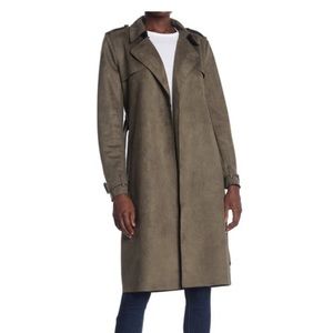 Philosophy Faux Suede Trench (Sz S)